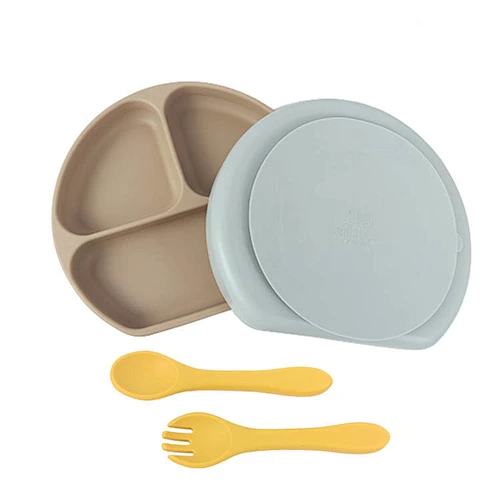 silicone baby plates